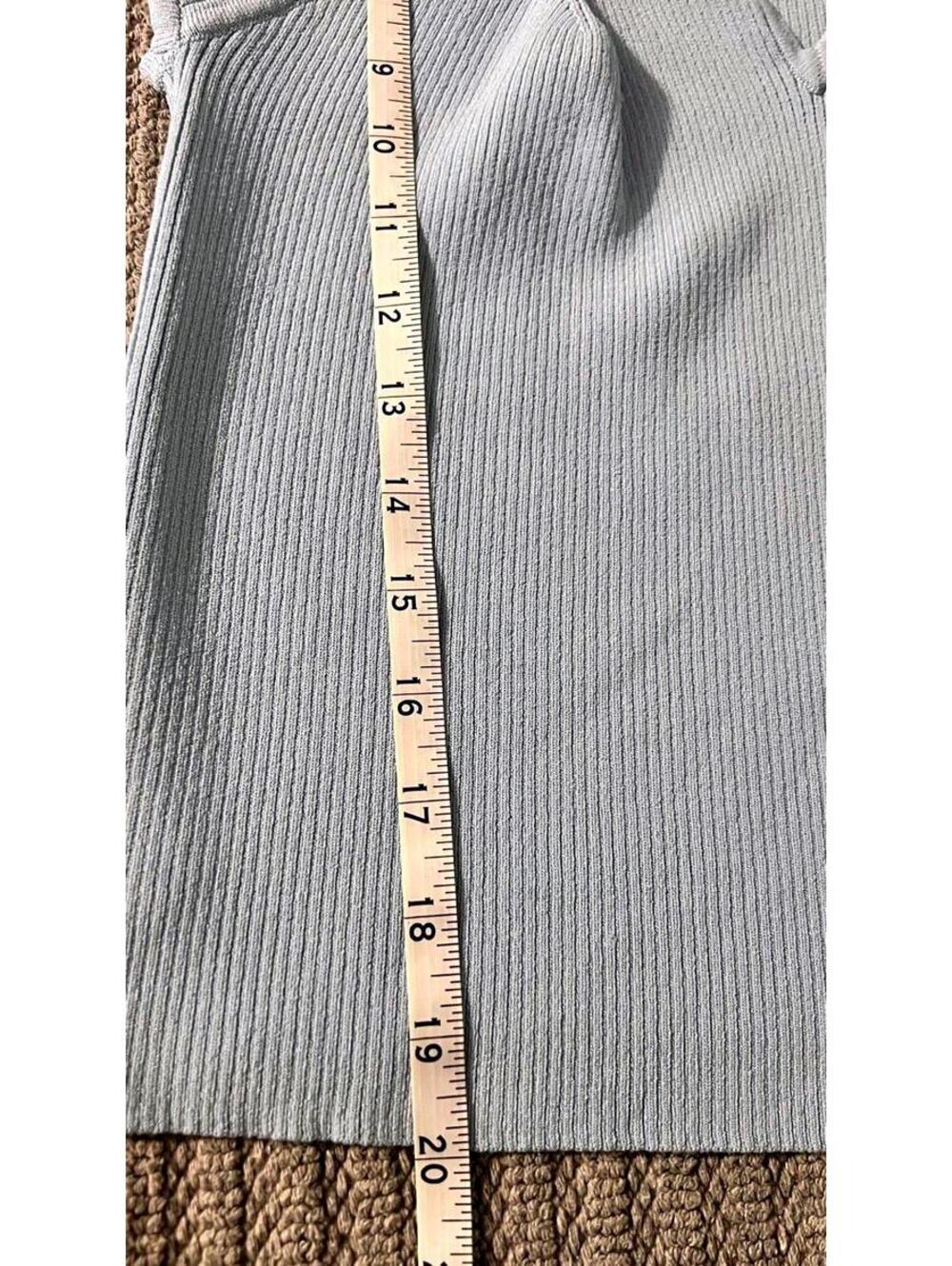 NWT House of Harlow 1960 Ribbed Sweetheart Cap Sleeve Knit Crop Sweater Top Med - Picture 5 of 5